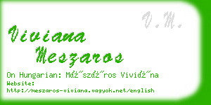viviana meszaros business card